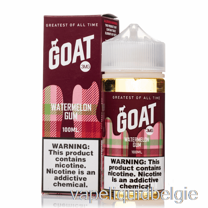 Vape België Watermeloengom - E-vloeistof Van Geit - 100ml 3mg